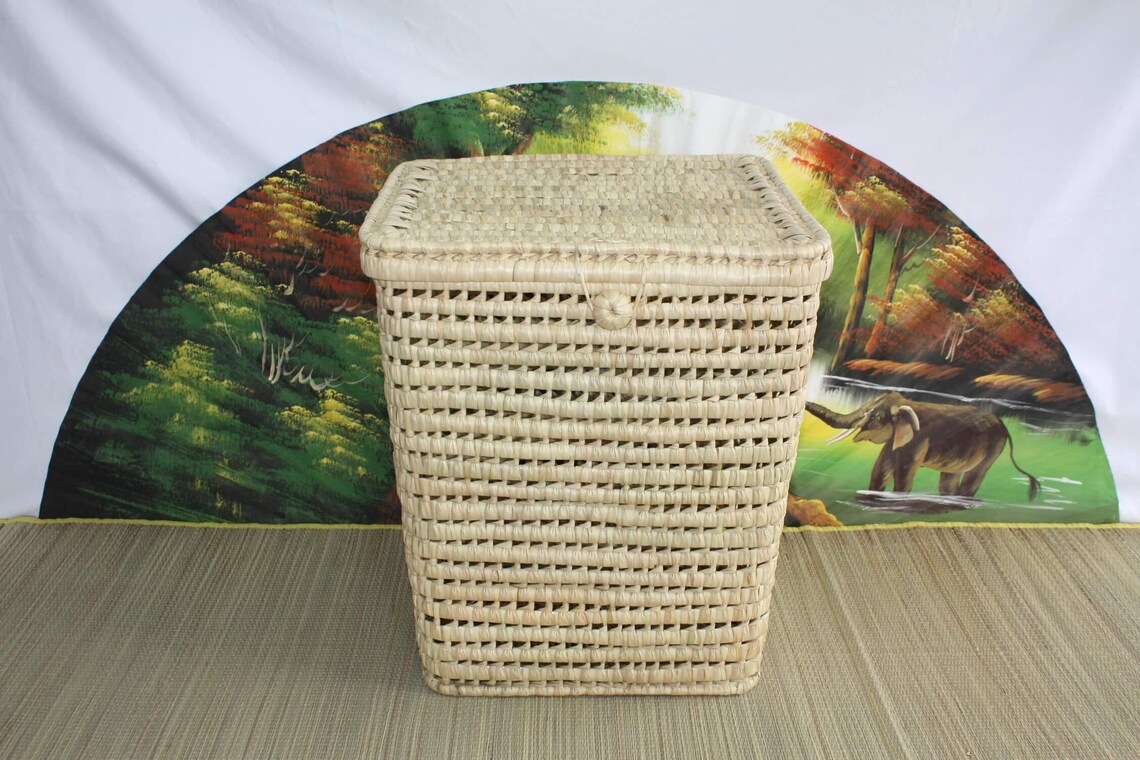 XXL Wäschekorb aus Doum Palme Ablagefach-Ablagefach mit | Etsy