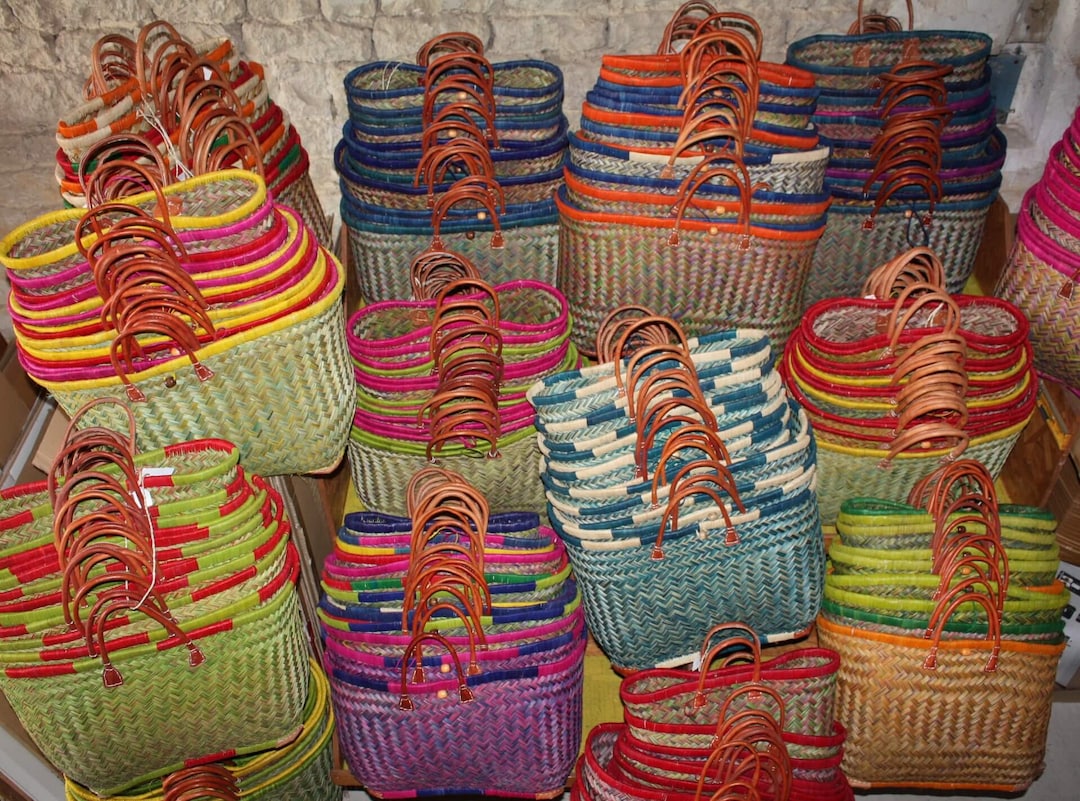 Lot of 15 Baskets - Madagascar Wholesaler Baskets Tote Bag - Beach ...