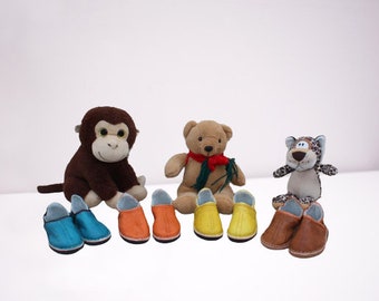 CHILDREN slippers in leather - 4 COLORS to choose from - From 23 to 35 - 100% Handcrafted -