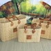 Beautiful LARGE MOROCCAN XXL Basket - 3 sizes - shopping bag - ideal for shopping, markets, work, beach ... Natural & Brown