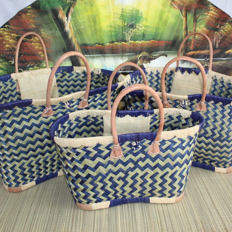 Woven Basket Bag - Etsy