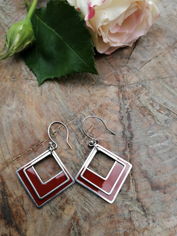 Boucles D'oreilles Clips En Résine - Modèle 2477 (occasion, état Neuf)