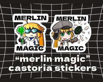 Castoria "Merlin Magic" Die Cut Stickers | FGO