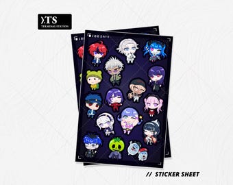 Hundred Line Cast SDU Members Sticker Sheet | HNDR