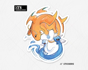 Dragonite Line Vinyl Die-Cut Sticker | PKMN
