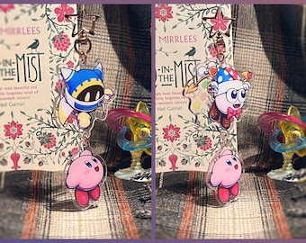 Kirby & Marx or Magolor Helper Arcylic Chaining Charms | Kirby Series