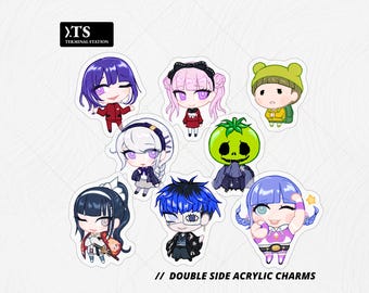 Hundred Line Cast SDU Members Acrylic Charm Keychain Vol. 2 | HNDR