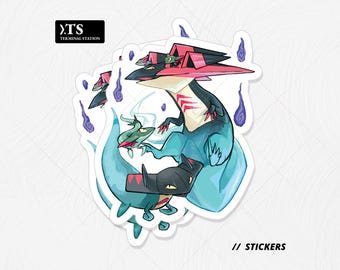 Dragapault Line Vinyl Die-Cut Sticker | PKMN