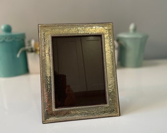 Vintage silver nickel frames,miniature,tree figure