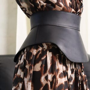 Leather waist peplum belt, Peplum skirt belt, Harness skirt, Peplum belt harness, Corset belt skirt, Waist skirt belt