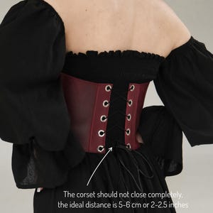 Leather corset belt underbust, custom made corset, plus size corset vintage, renaissance corset belt, brown corset