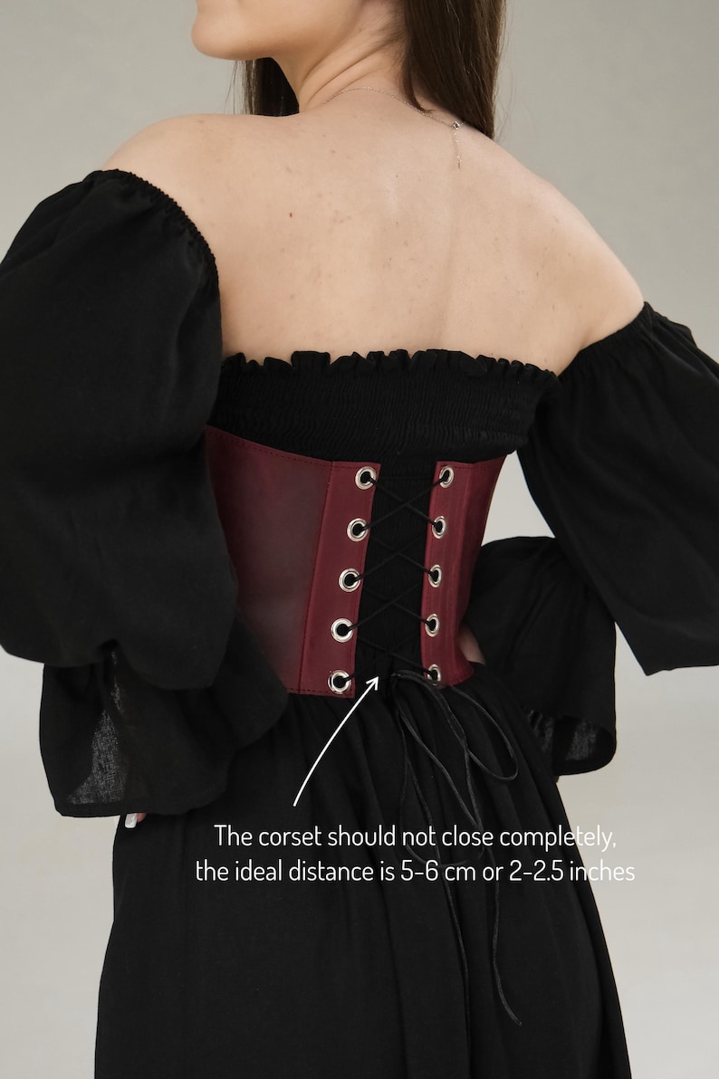Leather corset belt underbust, custom made corset, plus size corset vintage, renaissance corset belt, brown corset