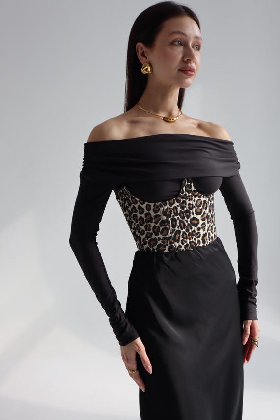 Underbust Corset Belt Plus Size Custom Made Corset Top, Brown