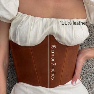 Leather corset belt underbust, custom made corset, plus size corset vintage, renaissance corset belt, brown corset