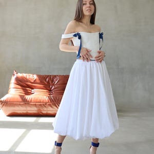 Wedding white corset top , double-side Renaissance corset dress, vintage overbust corset, ren faire corset, bridesmaid plus size corset