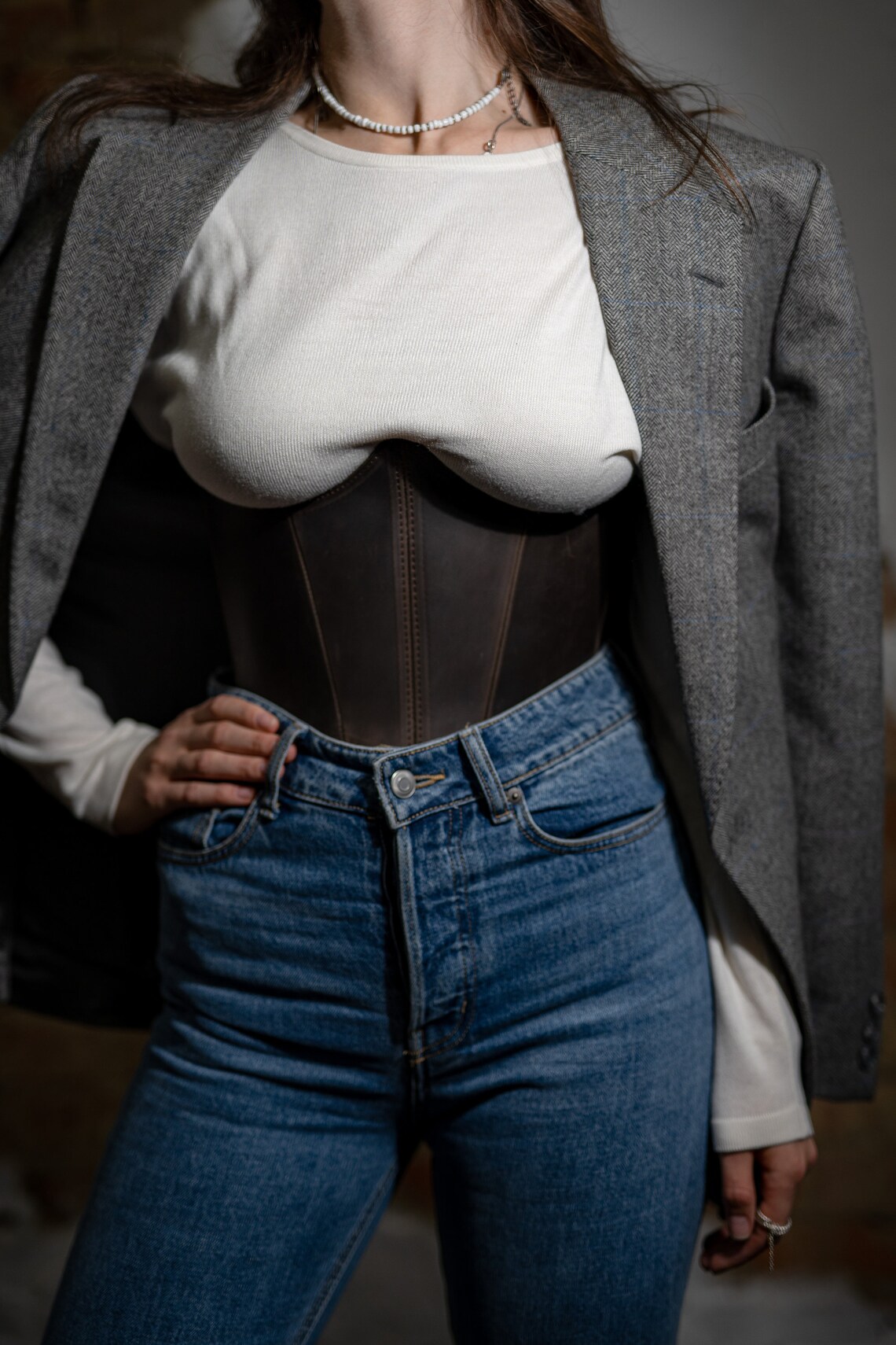 underbust belt corset