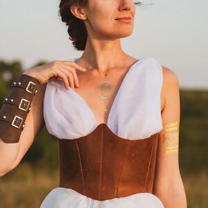 Leather corset belt underbust, custom made corset, plus size corset vintage, renaissance corset belt, brown corset