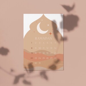 Printable Ramadan Countdown Calendar. Kids Eid Countdown Calendar ...