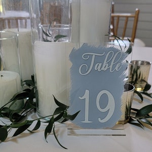 Acrylic Table Numbers/ Wedding Table Numbers