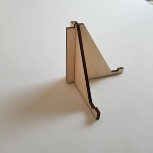 3" Mini Easel: Clear Acrylic or Natural Wood