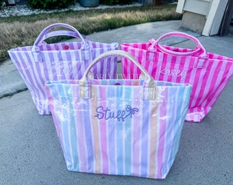 Personalized Tote Bag | Custom Name, Monogram, Beach, Diaper Bag