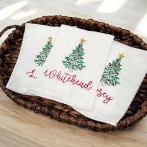 Custom Christmas Tea Towel