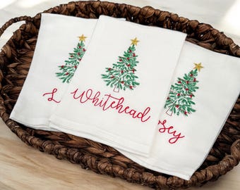 Custom Christmas Tea Towel