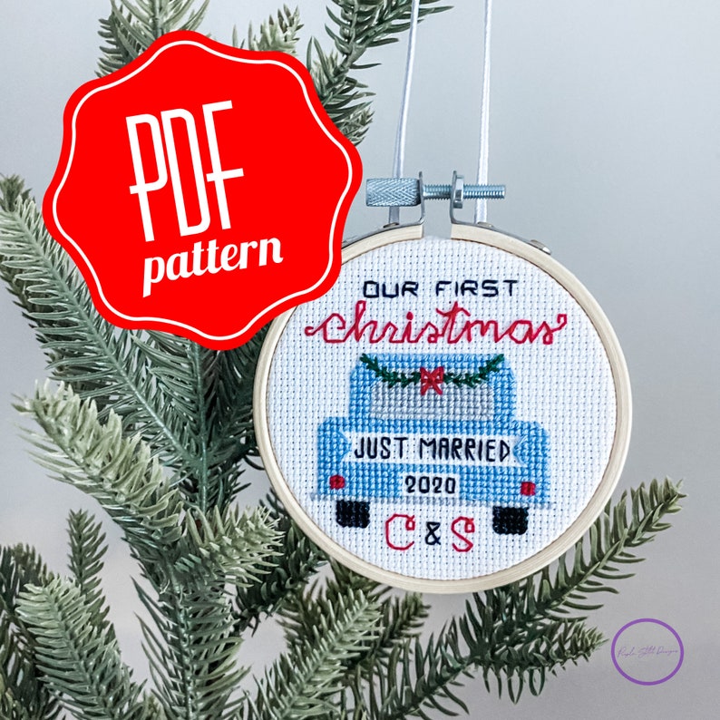 Our First Christmas PDF Cross Stitch Pattern - Etsy