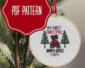 My First Christmas PDF Cross Stitch Pattern
