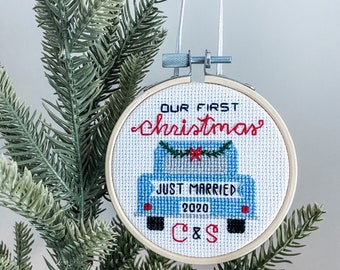 Our First Christmas Ornament Cross Stitch