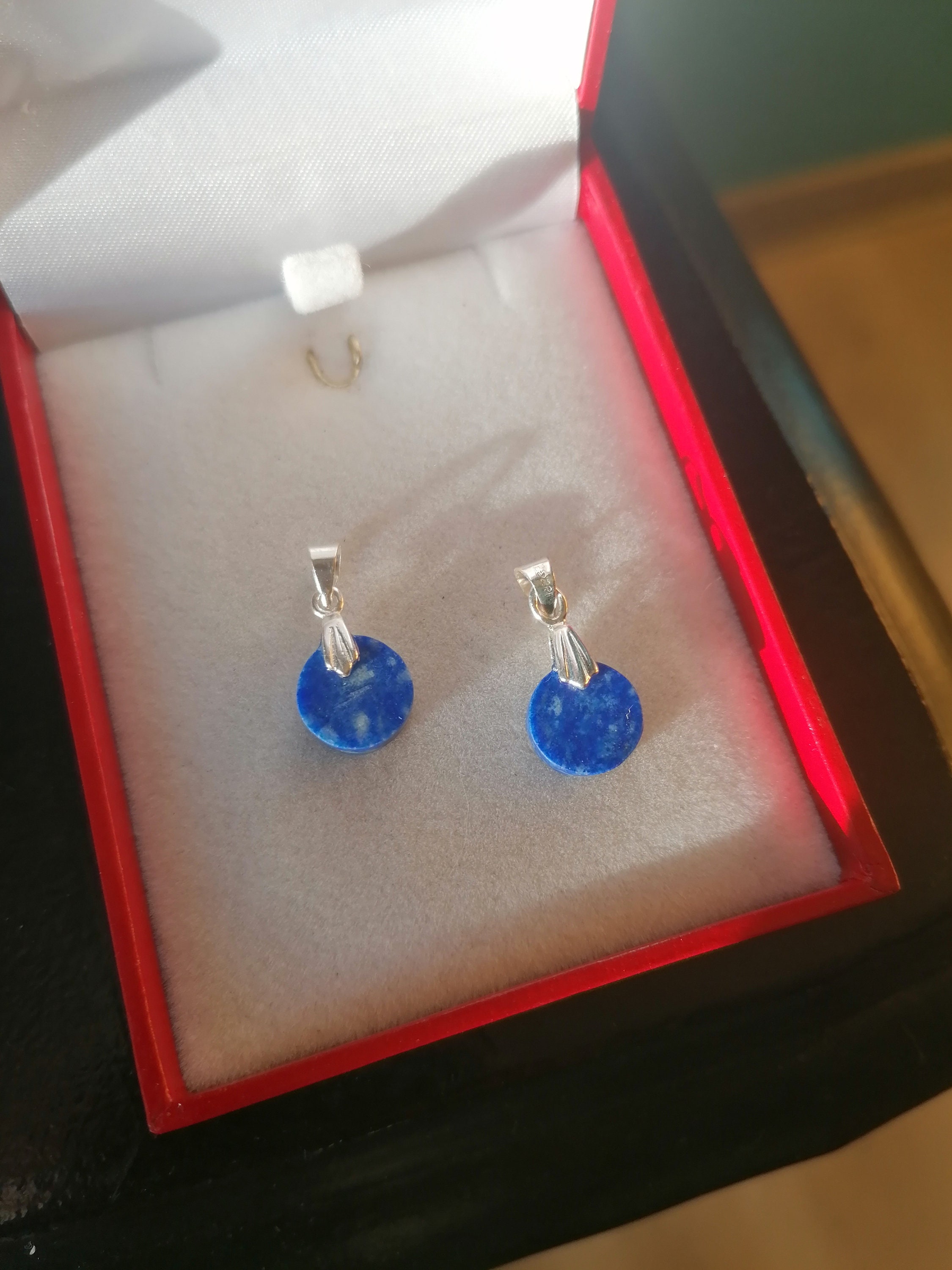 Sublime Pair Of 925 Silver Pendants For 100 Natural Couple Etsy