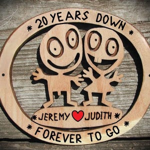 Funny Personalized 20th Anniversary Gift, Custom 20 Year Anniversary, For Husband and Wife, Humorous Anniversary Gift, 20 Years Couples gift