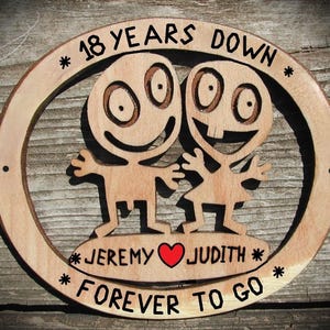 Regalo divertido y personalizado para el 18.º aniversario, regalo personalizado para el 18.º aniversario para él, regalo personalizado para ella, regalo divertido para pareja