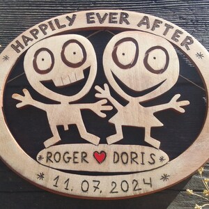 Happily Ever After, Happily Ever After Gift, Wedding present for Couple, Congratulations Gift for Couple, Personalized Bride and Groom gifts