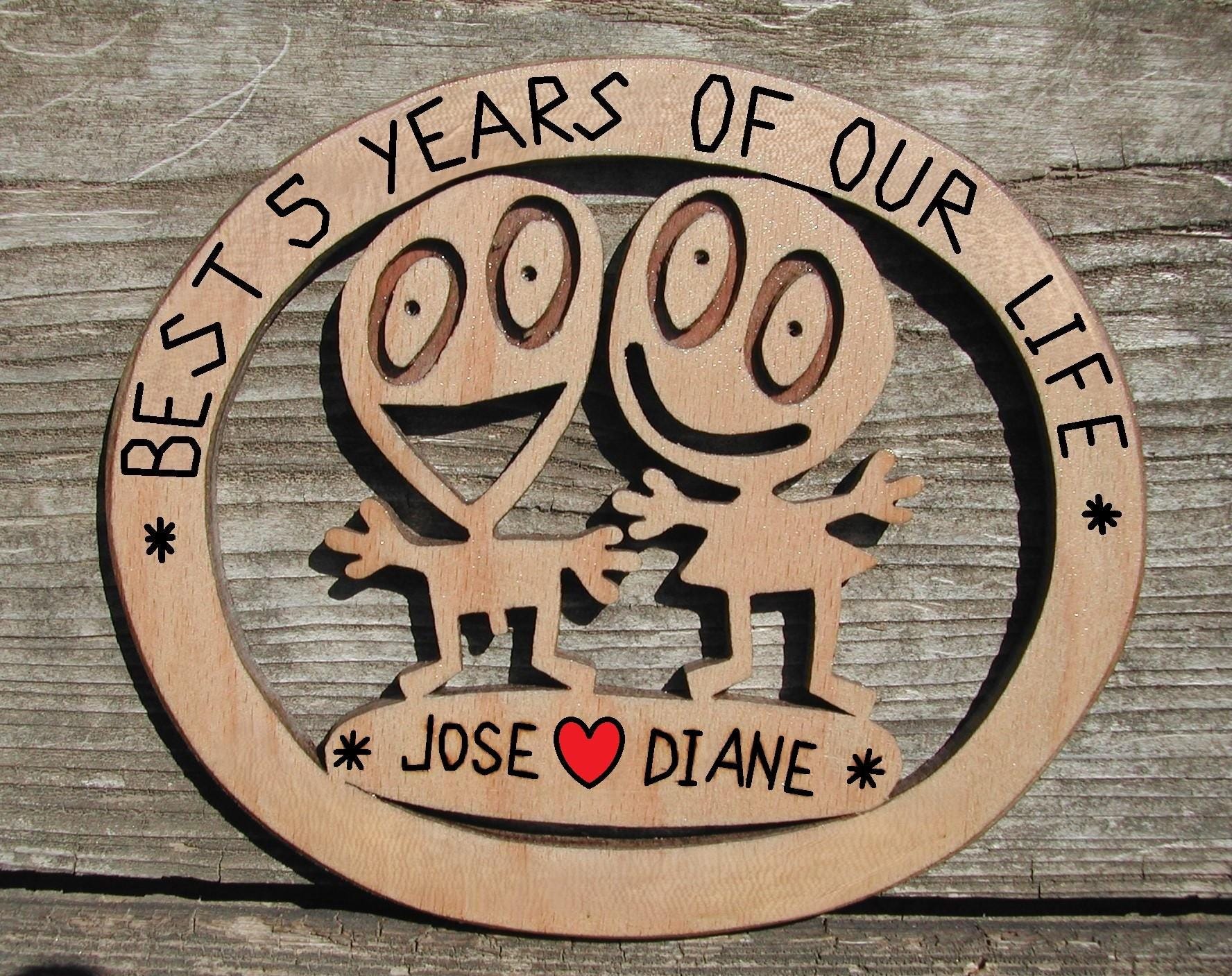 Personalized 5th Anniversary Wooden Plaque: Funny Marriage Gift - Etsy