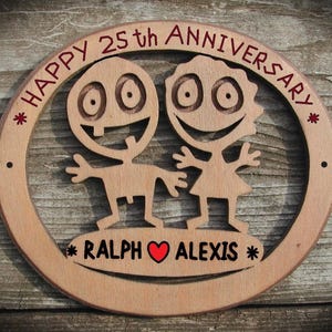 25 Year Anniversary Gift, 25th Anniversary Gift Wife husband, Personalized anniversary for couples, Funny 25 silver wedding anniversary gift