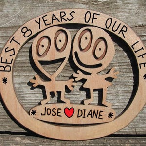 Bronze wedding anniversary gift, 8th wedding anniversary gift, Unique gifts for bronze anniversary, Funny anniversary gifts for him and her