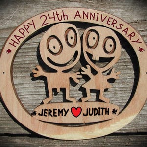 24th wedding Anniversary gift, 24 Year marriage anniversary, Funny 24 years together husband wife, Personalized couples anniversary presents