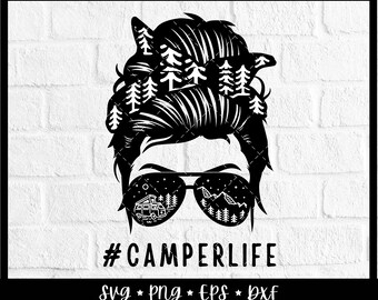 Free Free Messy Bun Camping Life Svg 267 SVG PNG EPS DXF File