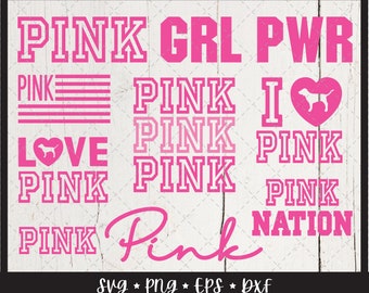 Download Victoria Secret Pink Svg Etsy