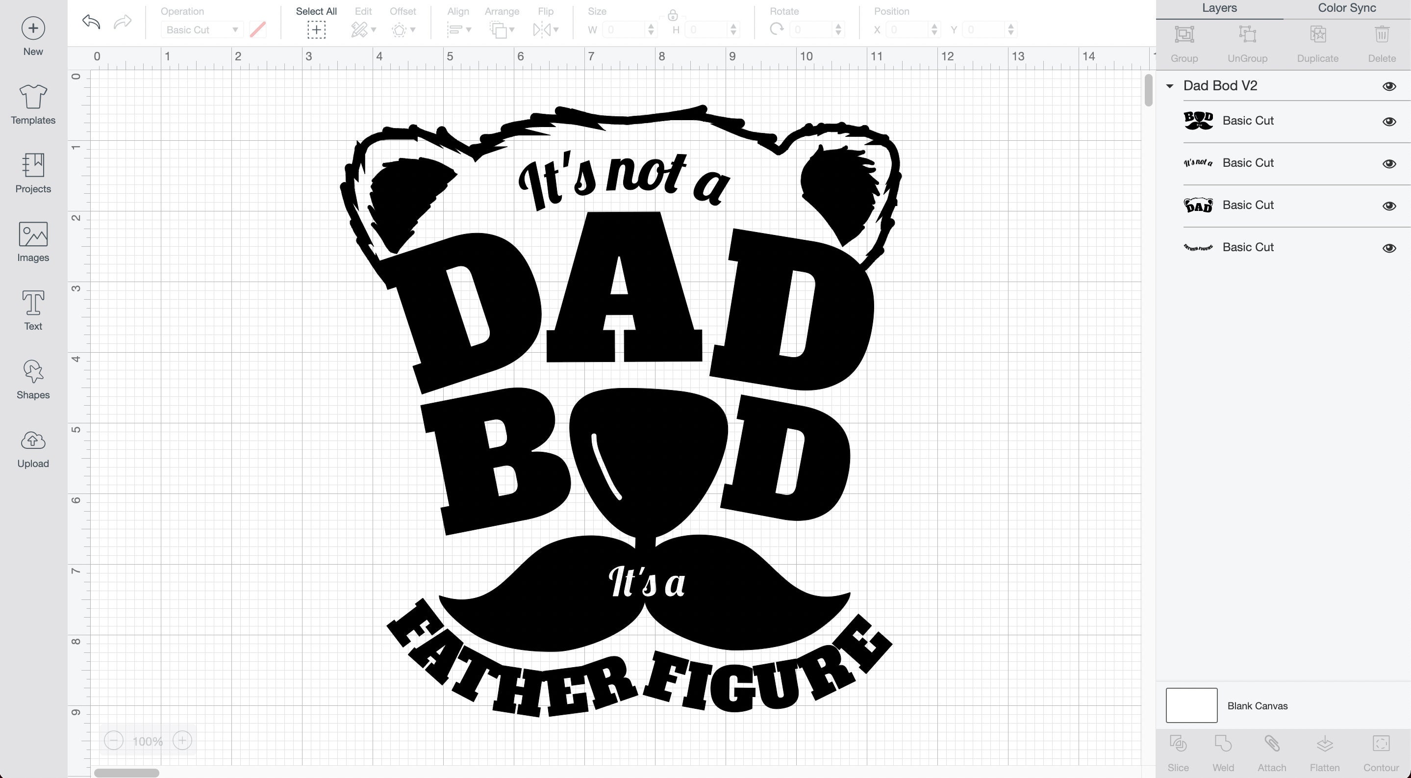 Download Dad Bod Father Figure svg Dad Bod svg Funny Father's Day | Etsy