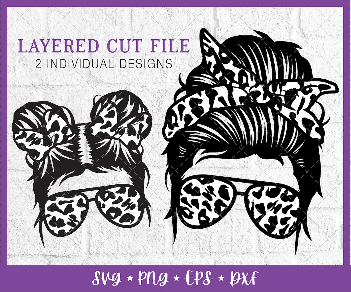 Download Messy Bun SVG Mom Life Kids Life SVG Bundle Messy Hair Bun ...