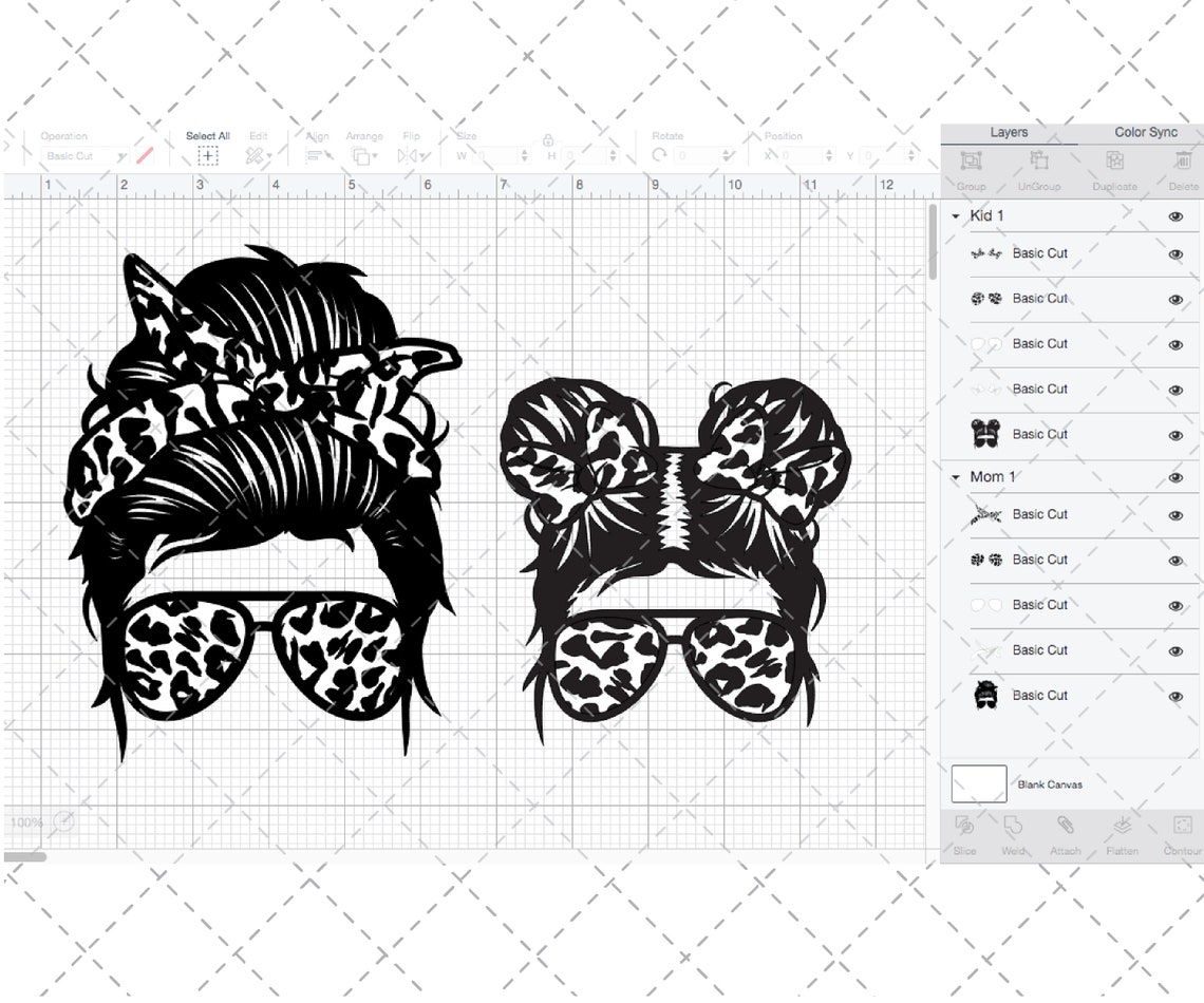 Download Messy Bun SVG Mom Life Kids Life SVG Bundle Messy Hair Bun ...