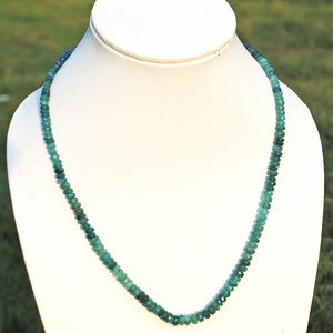 AAA Grandidierite Necklace: Faceted Gemstone Beads, 925 Silver, 18 Inch