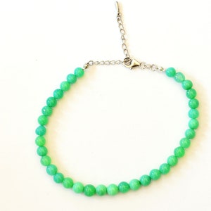 AAA-armband chrysopraas: handgemaakte Australische edelsteensieraden