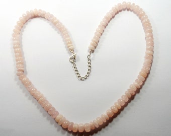 Collier de pierres précieuses morganite : argent sterling 925 fait main, 22 pouces - France