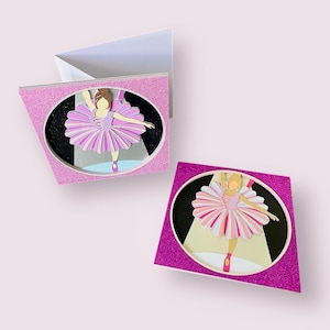 Ballerina Shadowbox card