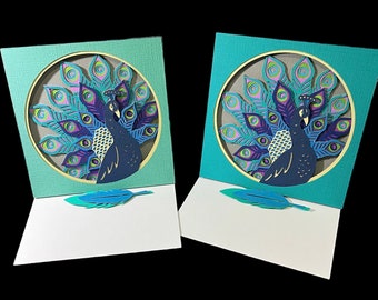 Stunning Peacock Cards ready for giving