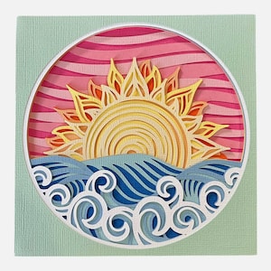 Sunset on the water gifting card