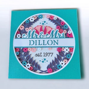 Wedding or Anniversary 3D layered Card